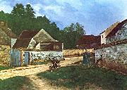 Alfred Sisley Dorfstrasse in Marlotte Germany oil painting artist
